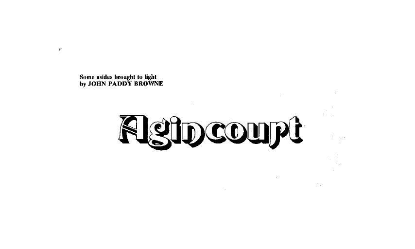 'Agincourt' – From a 1978 edition of Folk Review