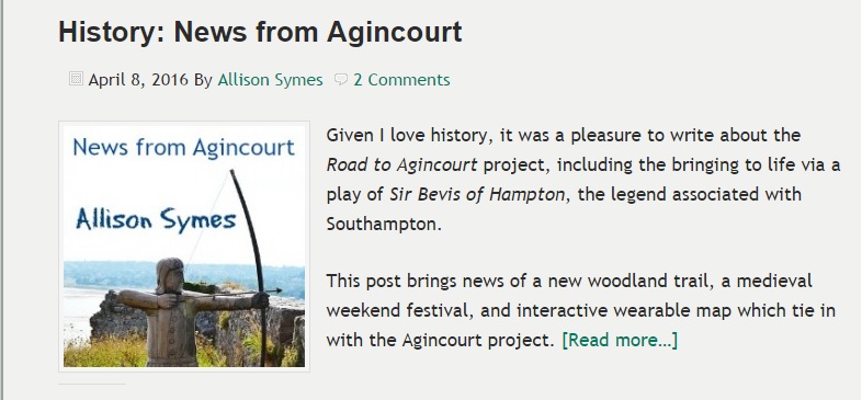 Agincourt News from Chandler's Ford Today